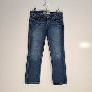 BKE Denim Women Sabrina Slim Boot Stretch Jeans Size 28 Low Rise Medium Wash